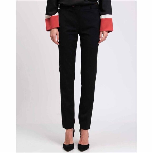 BURBERRY UNIFORM Wool Slim Tuxedo Trousers Pants Black Size US 2 - Picture 12 of 12